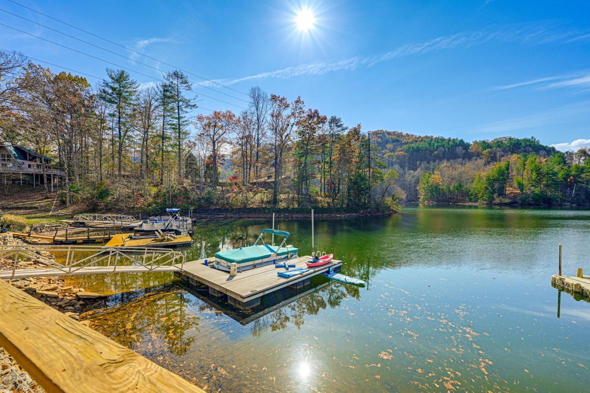 Cozy Lake Santeetlah Cottage With Dock And 3 Kayaks! Robbinsville Exterior foto