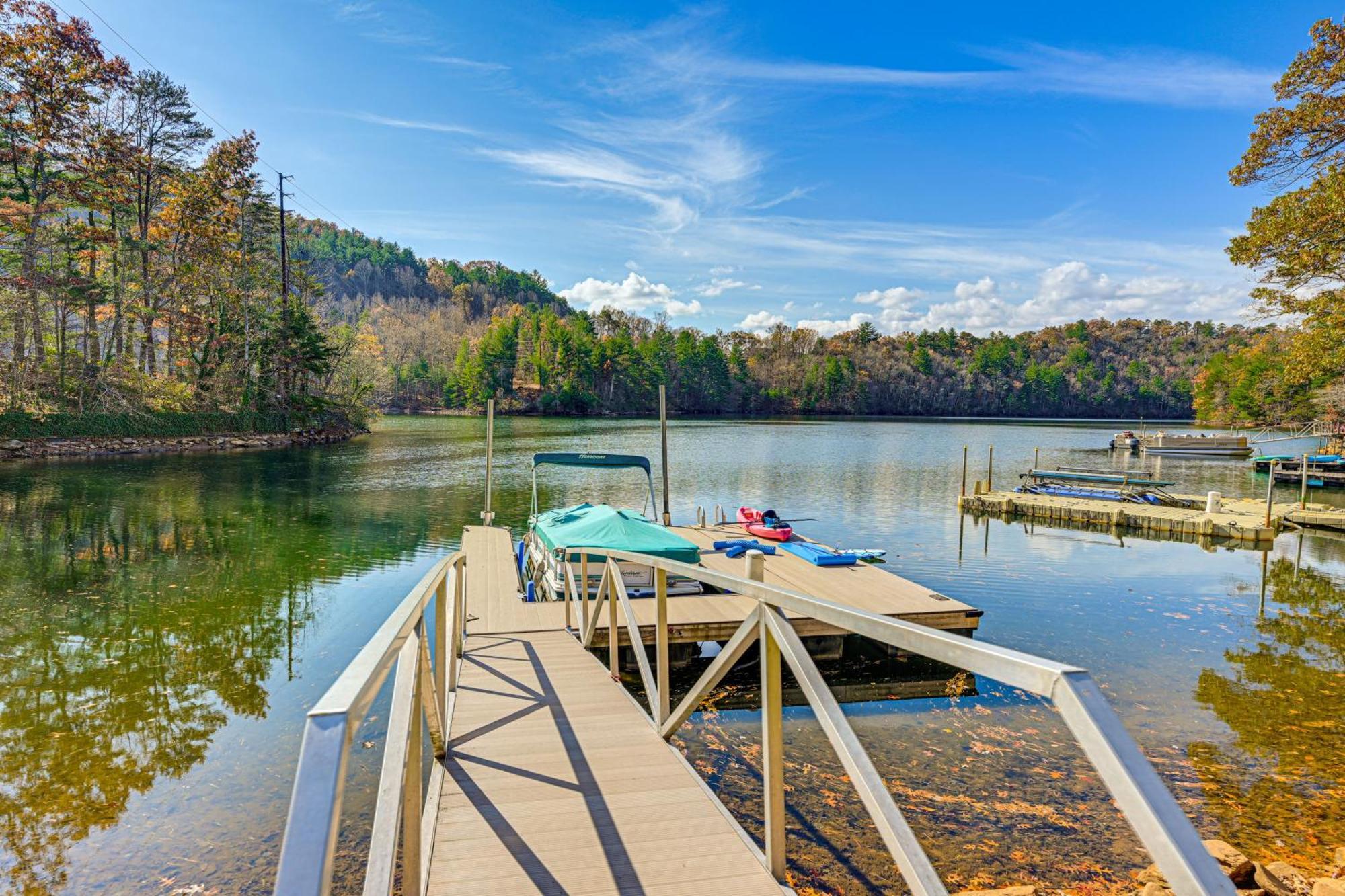 Cozy Lake Santeetlah Cottage With Dock And 3 Kayaks! Robbinsville Exterior foto